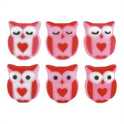 Love is a Hoot Molded Sugar Cake/Cupcake Decorations - 12 ct