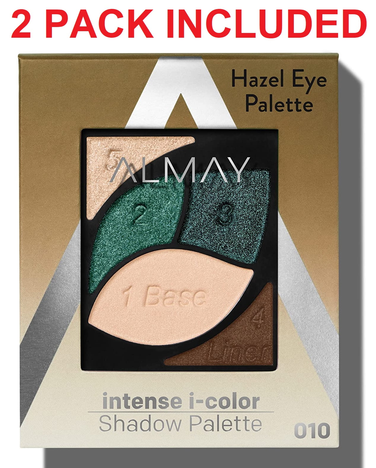 2 Pack: Almay Longlasting Hypoallergenic Eyeshadow Palette - 030 Hazel ...