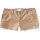 thumbnail image 1 of Aeropostale Womens Wowill Cargo Shorty Casual Mini Shorts, Marrón, 0, 1 of 2
