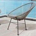 thumbnail image 3 of Multicolour All-Weather Woven Rope Vynil Chair  Indoor &; Outdoor Chair  Lounge Chair, 3 of 4