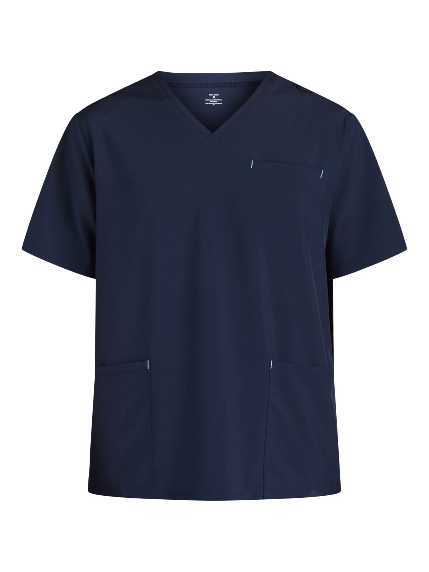 Generic Men's Scrub V-Neck Top, Sizes XS-3XL