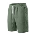 thumbnail image 3 of EOYWHK Athletic Shorts with Pockets Drawstring Outdoor Mens Shorts Athletic Soft Lightweight Breathable Elastic Waist Shorts for Men Army Green, Size L, 3 of 9
