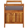 thumbnail image 5 of vidaXL Garden Storage Bench with Cushion 91 cm Solid Wood Acacia, 5 of 5