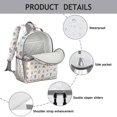 thumbnail image 4 of Fairy Princess Castle Pattern Backpack for School,Cute School Bag,Schoolbag with Adjustable Shoulder Straps & Padded Back,15.25"x11.5"x5.25", 4 of 5