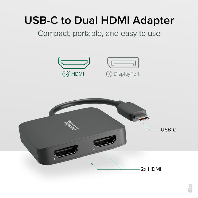 j5create USB-C to 4-Port HDMI Multi-Monitor Adapter - Micro Center