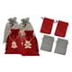 thumbnail image 3 of Kearding 24 piezas de bolsas de calendario de Adviento de Navidad, conjunto de bolsas de dulces colgantes, regalo de arpillera, pegatinas de Kits de decoración para fiestas C, 3 of 6