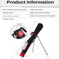thumbnail image 4 of LOVIVER Golf Club Bag with Stand Support Clubs Cover Lightweight Carry Bag Red, 4 of 5