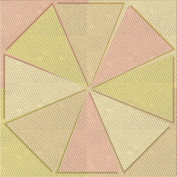 Ahgly Company Machine Washable Indoor Square Transitional Brown Sand Brown Area Rugs, 5' Square
