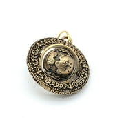 Bronze Globe Delicate Small Pendant Chinese Collectibles Antique Asian Antique