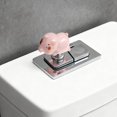 thumbnail image 2 of PP Plastic Heart-Shaped Piggy Toilet Button for Women with Long Nails, Effortless Flushing, Easy Installation, Versatile Use, 2 of 9