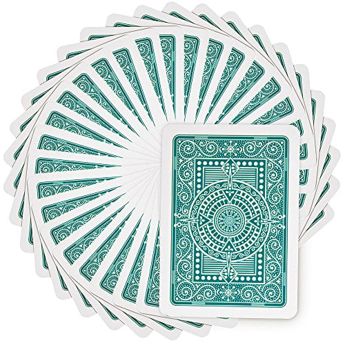 Modiano Texas Poker Plastic Playing Cards Dark Green Jumbo Index Poker Size 