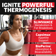Force Factor LeanFire With Next-Gen SLIMVANCE, Thermogenic Fat Burner & Weight Loss Pills for Metabolism, Energy, Performance & Stamina, 60 Capsules
