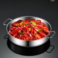 thumbnail image 4 of Yhmxh Utensilios de cocina Sartén multiusos para cocinar al vapor y hornear, con asas en ambos lados, molde para pasteles al vapor de acero inoxidable 304, sartén para rallar pasteles al vapor, alta, 4 of 6