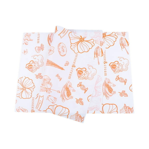 HengDidi 50-Pack Greaseproof Cooking Sheets - Multipurpose Oil Absorbing Paper for Bread Trays, Sandwiches & Fry Station, Quick Cleanup Solution