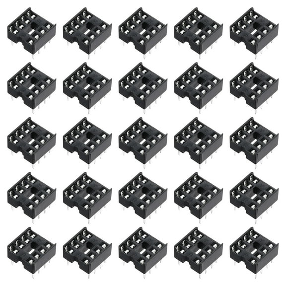 60Pcs DIP IC Chip Socket Adapter 8 Pin 2.54mm/0.1" Pitch