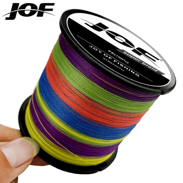 Ligne de Pêche Tressée PE4 Extérieure 100 m Multifilament Résistante à l'Usure 10 Couleurs Lignes pour Carpe Spinning 10-80 Livres Étang Réservoir Multicolore 0,11 mm-10 Lb