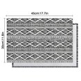 thumbnail image 5 of Tribal Earthy Vintage Boho Chic Flax Placemats Set of 6, 12x18 Inch Rustic Nordic Style Artistic Ethnic Patterns, Washable Style Table Mats for Dining Room, 5 of 5