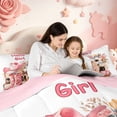 thumbnail image 4 of meiyoeat Fashion Cowgirl Hat Twin Comforter Sets,Western Print Bedding Set,Pink Reversible,2 Pieces,1 Comforter and 1 Pillowcase, 4 of 7