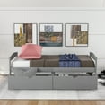 thumbnail image 3 of Tcbosik Twin Size Platform Bed, With Two Drawers, Gray, 3 of 9