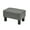 Gray, variant on VECELO Small Footstool Ottoman, PU Leather Footrest with Legs, Rectangle Padded Seat for Living Room Bedroom, Black