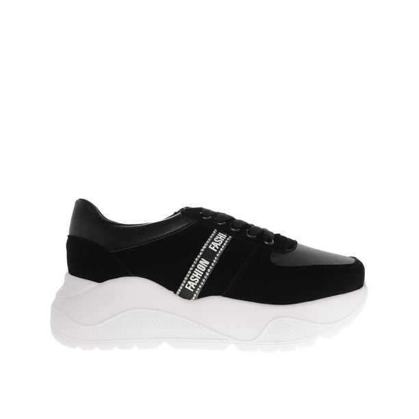 Tenis Abigail color negro con detalles laterales en pedrería 23.0 Dorothy Gaynor Tenis Abigail color negro con detalles laterales en pedrería 23.0