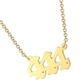 thumbnail image 1 of Qarigey Collar con número de ángel 111 - 999 Collar de acero inoxidable Collar con número de oro Numerología Joyería Ropa, zapatos y accesorios Miscelánea No.6, 1 of 6