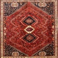 thumbnail image 1 of Ahgly Company Machine Washable Indoor Square Traditional Rust Pink Area Rugs, 6' Square, 1 of 7
