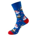 thumbnail image 2 of Adult Novelty Christmas Socks Festive Santa and Bells Design Multi Pack for Holiday, 2 of 2