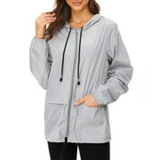 American Trends Rain Coats for Women Waterproof with Hood Packable Rain Jackets Womens Lightweight Rain Jackets Outdoor