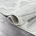 thumbnail image 2 of Well Woven Vera Cream Moroccan Lattice High-Lo Textured Area Rug 8x10 (7'10" x 9'10"), 2 of 8