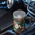thumbnail image 4 of Holiday Christmas 40oz Travel Coffee Cup Stainless Steel with Handle and Straw, Winter Leak Proof Insulated Tumbler, Cute Gift for Women, 4 of 4