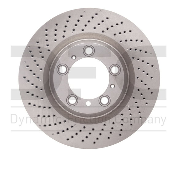 Rear Left Dynamic Friction Company Disc Brake Rotor 620-02047D (1) For 2007-2013 Porsche 911