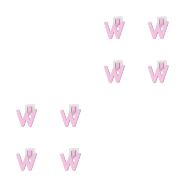Wosthever 4pcs / set Estante de accesorios de baño práctico y conveniente - Fácil de instalar Ahorro de espacio Paquete 1: 4 piezas rosa 2Conjunto