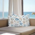thumbnail image 2 of Ocean Retro Outdoor Pillow Covers Pack of 2 Shell Anchor Starfish Coral Nautical Blue Waterproof Throw Pillow Covers Decorative Cushion Cases for Patio Garden Tent Balcony Couch 20x12 inch, 2 of 8