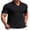 Black, variant on COOFANDY Men' Muscle V Neck Polo Shirts Slim Fit Short Sleeve Golf T-Shirts Ribbed Knit Soft Tees
