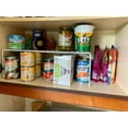 thumbnail image 4 of Mimifly Kitchen Storage Shelf, Metal Cupboard Organizer, 16.9 x 8.3 x 5.9 Inches, 2 Pack, White, 4 of 8
