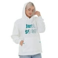 thumbnail image 4 of JSLEAP Women's Fleece Hooded Sweater Casual Long Sleeve Top, 4 of 6