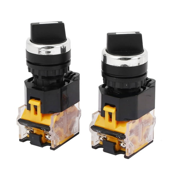 LA38-203  400V 10A 2 Position ON/OFF Rotary Selector Switch 2 Pcs