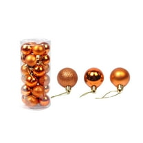 Bouanq 24Pcs Mini Christmas Balls Ornaments for Xmas Small Tree- Shatterproof Christmas Hanging Ball Decorations for Xmas Christmas Tree, Hanging Ball for Holiday Wedding Party Decoration