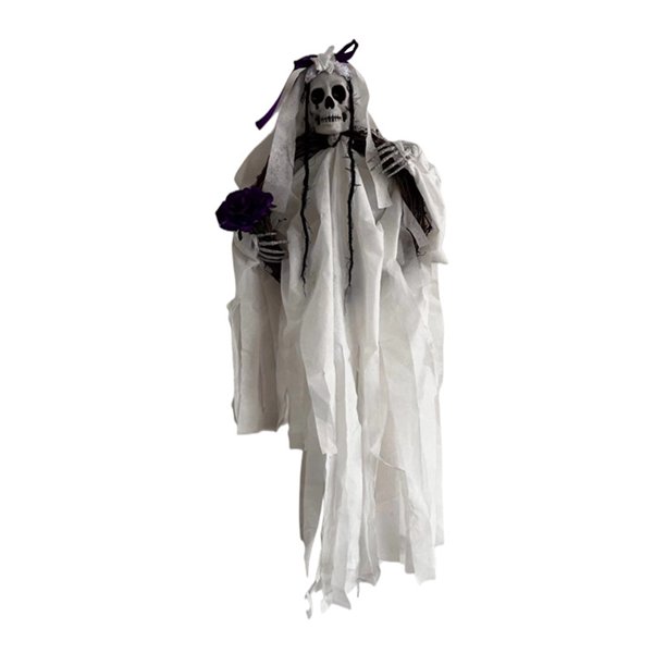 Guirnalda de Halloween con calavera y fantasma, decoración para colgar en la pared de la puerta delantera, suministros de Halloween