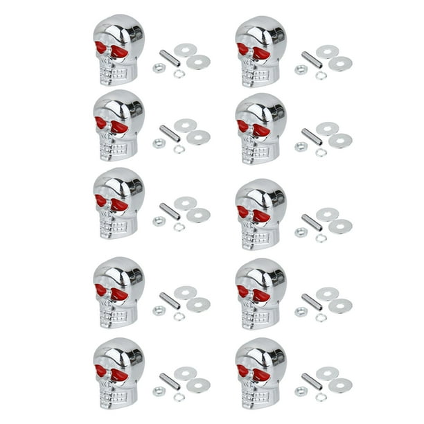 10 Piezas de material acero Inoxidable 6 Mm Tornillo de Perno de licencia de Matrícula