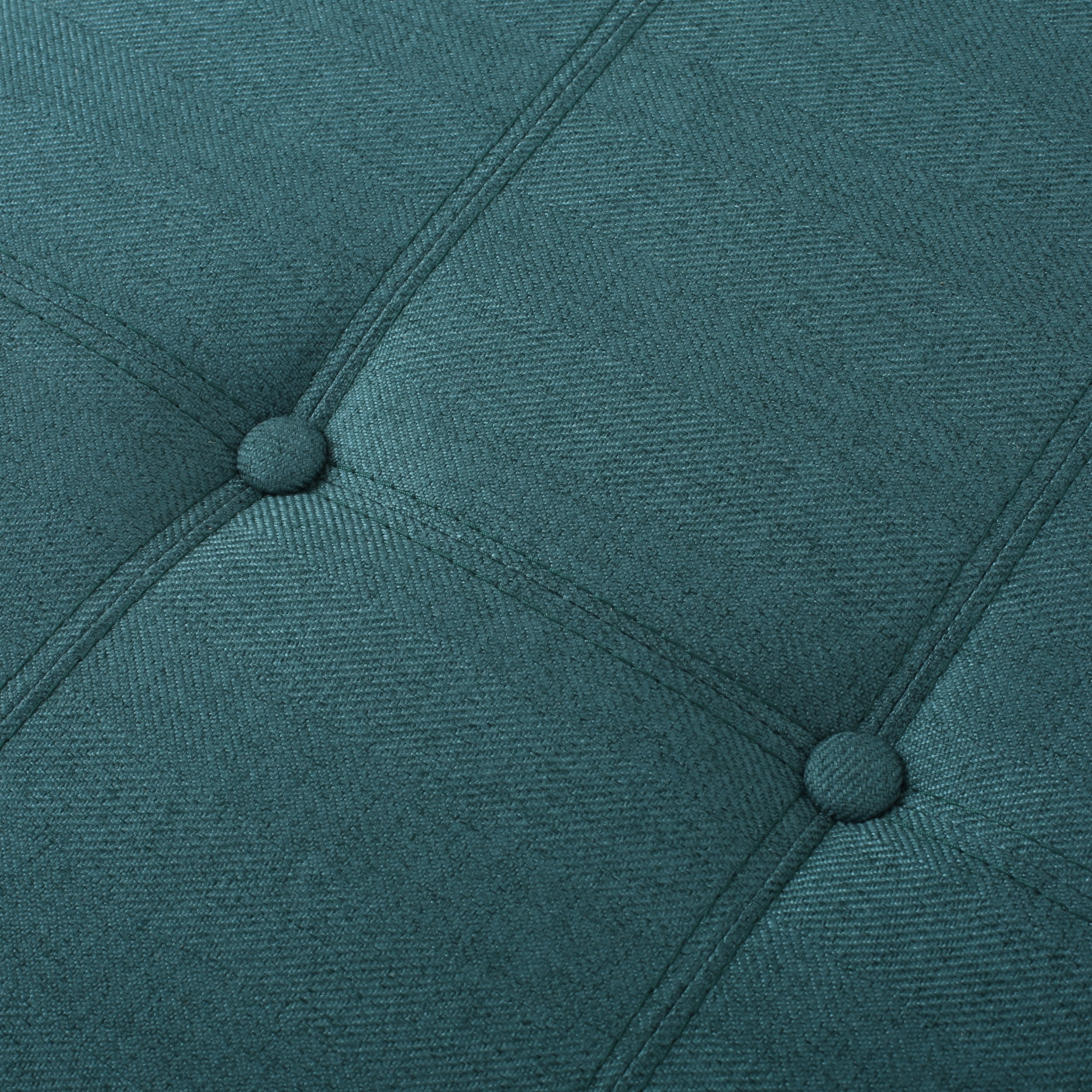 Noble House Haden Teal Fabric Storage Ottoman