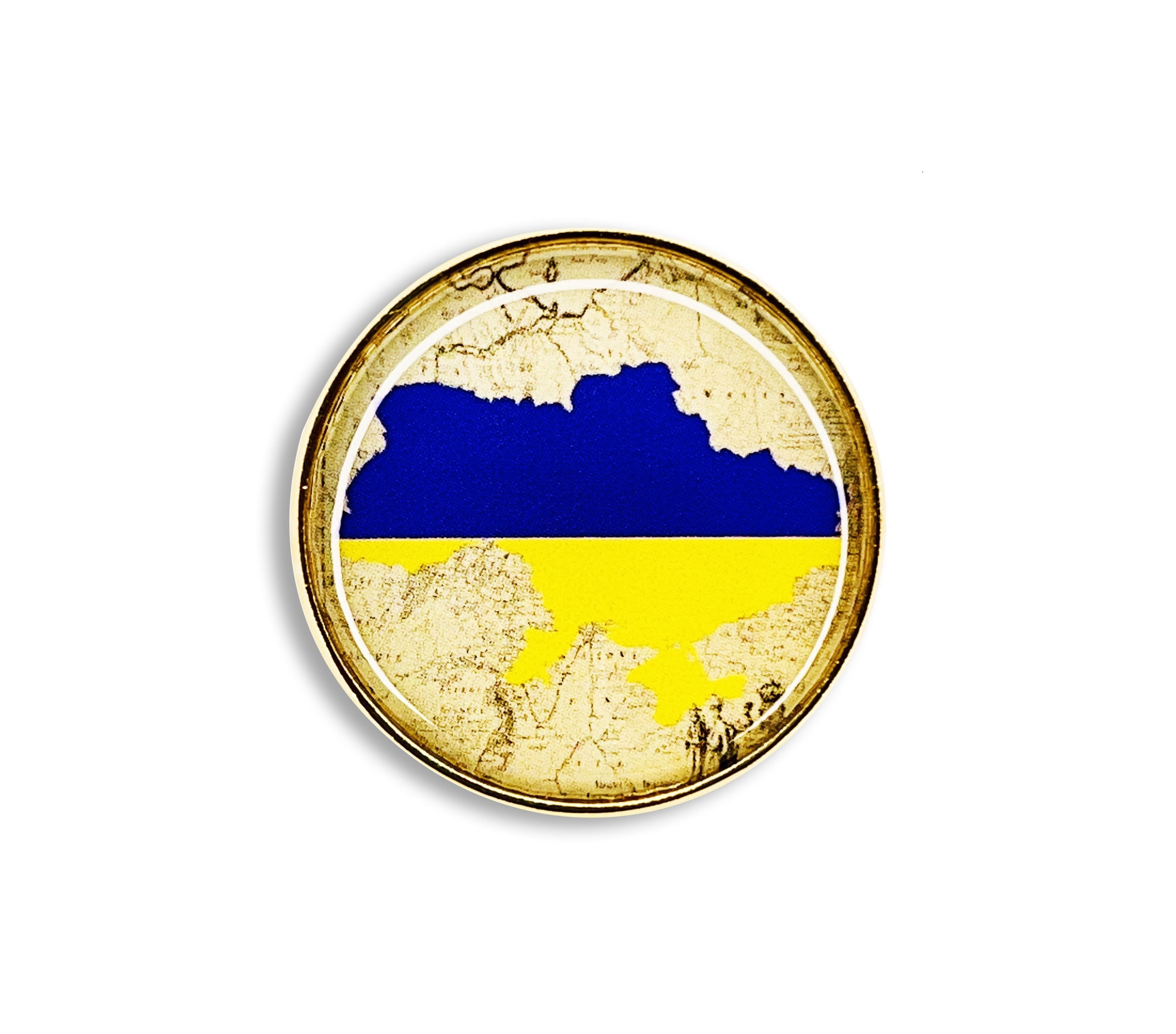 Buy 2Pack, UKRAINE FLAG MAP PINS, Super Shiny Bright Ukrainian Flag