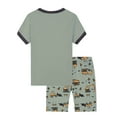 thumbnail image 3 of SXIMEE 2-9Y Cotton Summer Pajamas for Toddler Boys 2 Piece Short Sleeve Sleepwear Kids Pjs Set - Excavator, 3 of 9