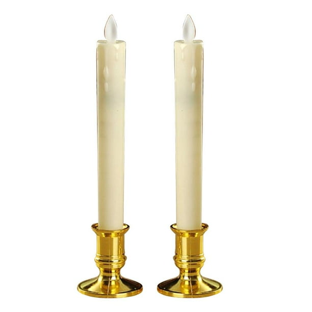 2 Unids Swinging Pilar Sostenedor De Para La Decoración para hogar Bodas Decoración De Navidad Con Colco Velas oscilantes sin llama