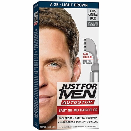 JUST FOR MEN AUTOSTOP LT BROWN , HAIR COLOR - LIGHT BROWN