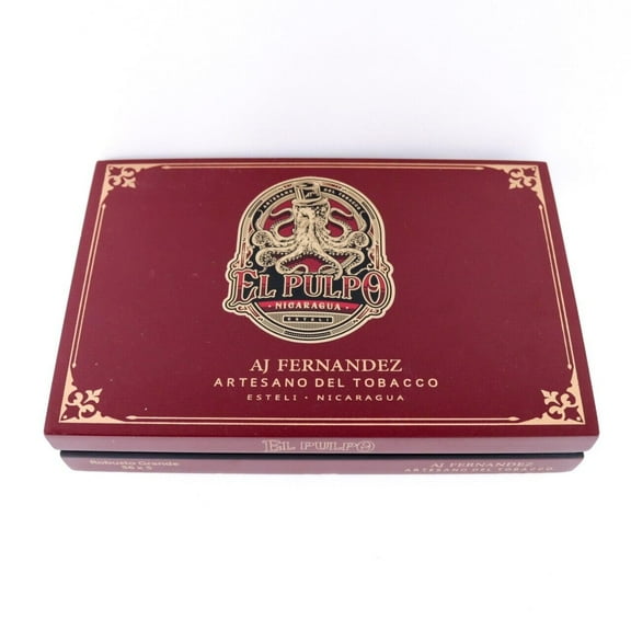 El Pulpo Robusto Grande Empty Wood Cigar Box 9" x 6" x 1.75"