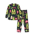 thumbnail image 2 of Kll Avocado Love Sleepwear Mens Flannel Pajamas,Long Cotton Pj Set, 2 of 9