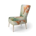 thumbnail image 3 of Designart "Blue Modern Floral Pattern" Upholstered Modern & Contemporary Accent Chair and Abstract Botanicals Arm Chair - Multiple Color & Pattern, 3 of 7