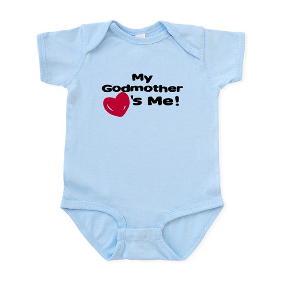 CafePress - Godmother Loves Me Infant Bodysuit - Baby Light Bodysuit, Size Newborn - 24 Months